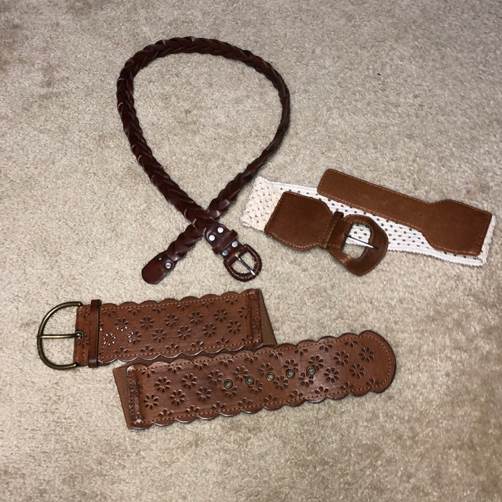 Lot of 3 Belts